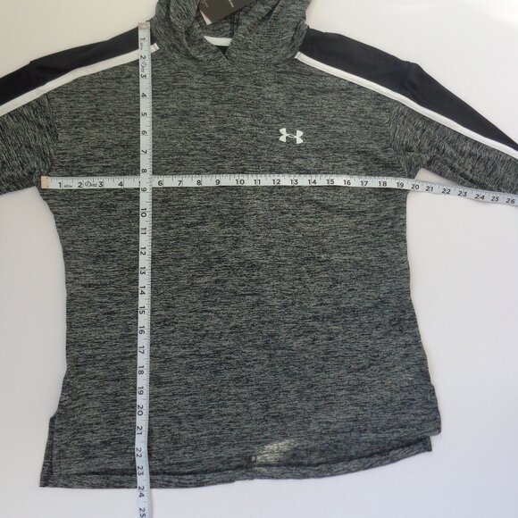Under Armour Training Hoodie Womens Loose Fit UA Tech Lightweight‎ Black Sz XS - Picture 8 of 9
